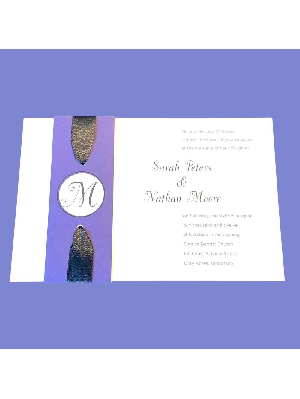 Printable Wedding Invitations 75 Invitations - Picture 3 of 9